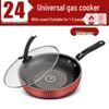 Crystal Diamond Non-stick Universal Flat-bottom Wok for Induction & Gas Stoves, Stir-fry & Frying Pan