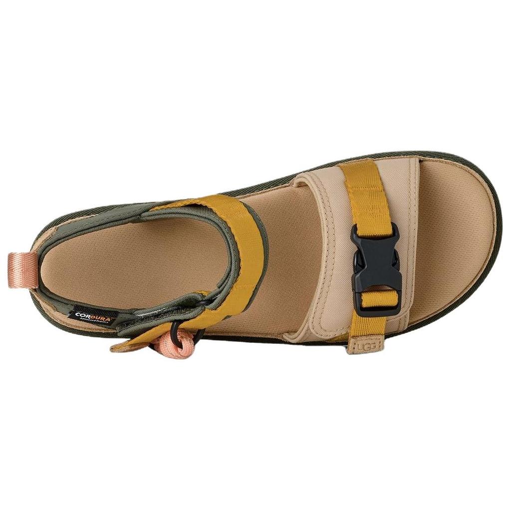 UGG Golden Family Cow Split Leather Beach Sandals Women's Sandy Brown 1180070-SNDC