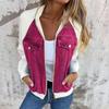 Women Casual Travel Vacation Oversized Long Sleeve Jacket Zip Up Cowboy Casual Outfits Coat
