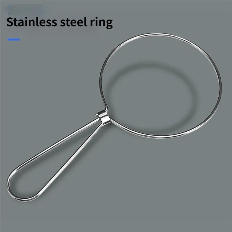 Milk Teas Cotton Filter Strainer Bag with Stainless Steel Rings for Fine Filtration in Beverage Preparation No Zippered