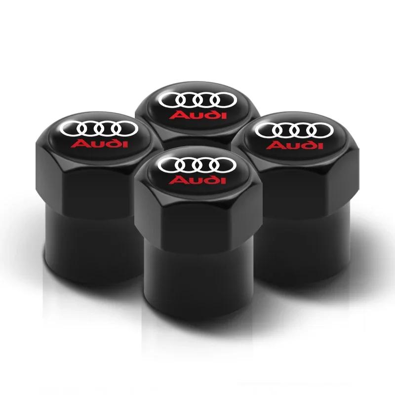 4 Stück Metall Auto Rad Reifen Ventil Kappe Schutzabdeckung für Audi Q3 Q4 Q5 Q6 Q7 B8 B6 C6 8p B7 C5 A3 A4 A5 A6 A7 A8 S3 S4 S5 S6