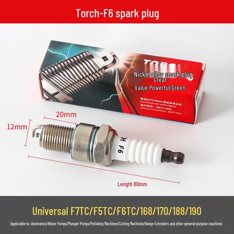 Bujii și duze 168F/190F pentru motoare de drujbă, generator și mașină de tuns iarba