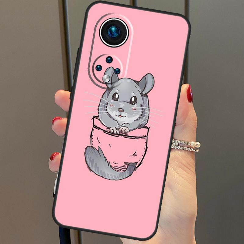 

Чехол с рисунком шиншиллы для Huawei P20 P30 P40 Lite Pro P Smart 2019 Nova 9 5T, чехол для телефона Honor 50 8X 9X 10i Honor 50 Lite
