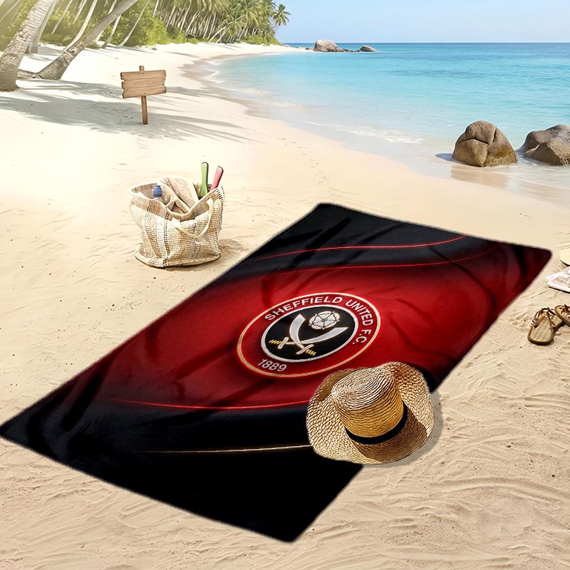 Sheffield United Football Print Beach Towel, Large Soft Quick Dry Towel for Beach Camping Swimming