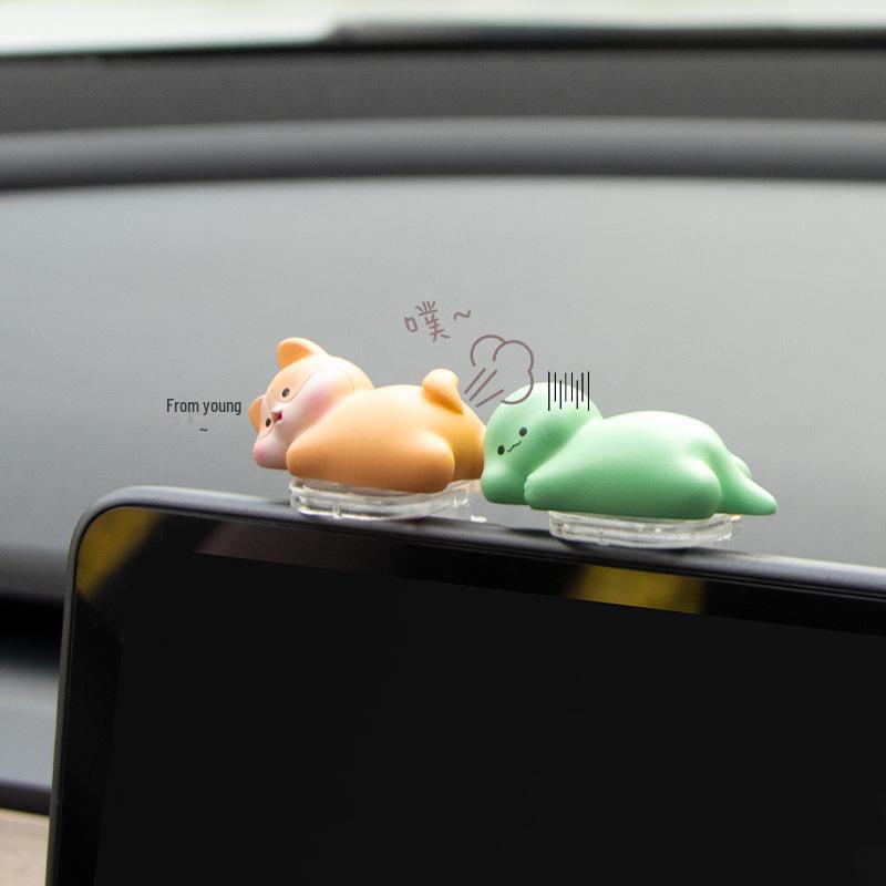 Universal Car Interior L-Shaped Ornament Display Rack for Central Control Screen