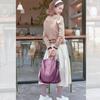 NICOLE & DORIS Damen Leder Mini Rucksack, Klein, Leicht, Wasserdicht, mit Mehreren Taschen und einer Rückentasche, Perfekt für den Lässigen Gebrauch von
