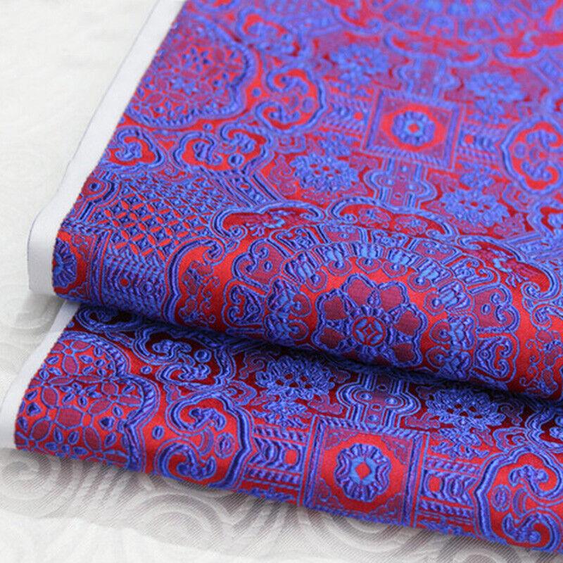 Saténová Hedvábná Brokátová Žakárová Květinová Látka Vintage Kostým Šaty Řemeslné Oblečení Potřeby Cheongsam Povlaky na Polštáře Šití