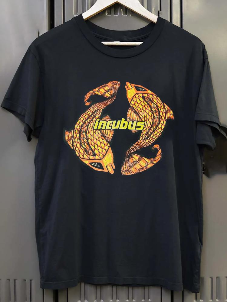 

INCUBUS 2001 Rare koi fish Gift For Fan Black All Size T-Shirt VC1133 Unisex T-Shirt S