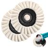 New2PCS Wool Felt Flap Polishing Disc Wool Polishing Wheel Disc Buffing Pad Premium Felt Polishing Pads For Metal Marble Stone