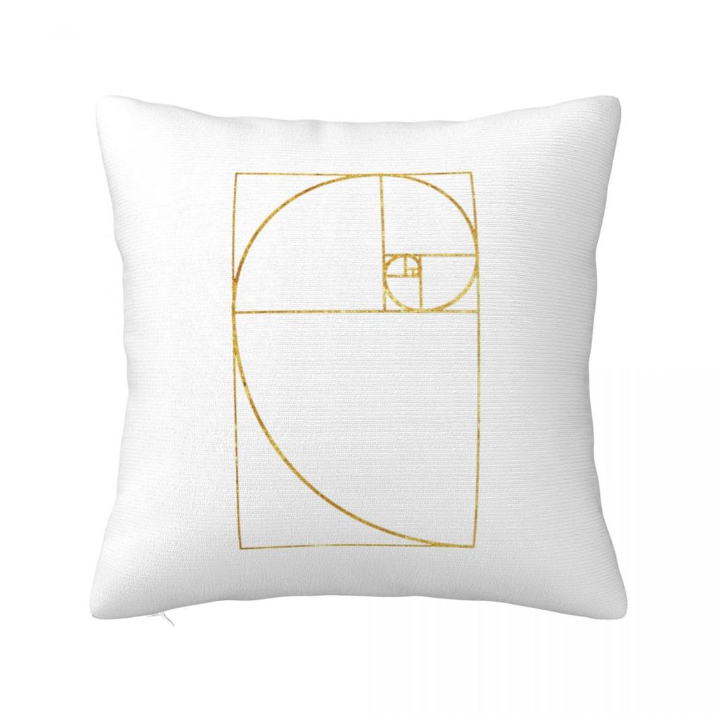 Fibonacci Spiral - Golden Spiral Square Pillowcase Cushion Cover Pillow Case Throw Pillow Cover for Home Sofa Living Room