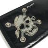 PRADA 2M1264 Skull skull Long wallet Zip Around Long Wallet Leather Black