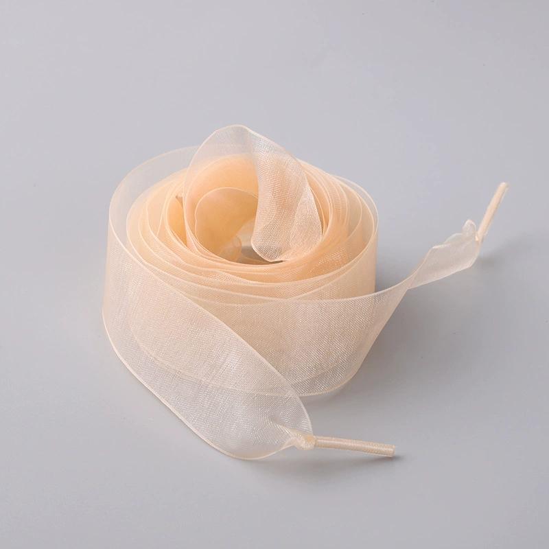 1Pair Women's Soft Casual Flat Shoestrings for Sneaker 2.5CM Wide Shoe Accessories Shoe Laces Silk Satin Ribbon Shoelaces