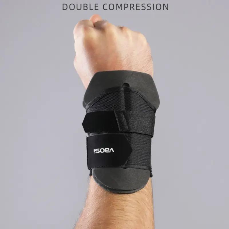 1 Pair Thickened Sponge Rugby Football Wristband Double Compression Protect American Football Wrist Wraps Fixed Support