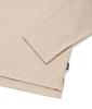 FALLETT Silket Open Collar Long Sleeve Beige