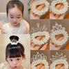 2025 Children's Pearl Princess Crown Hair Tie - Girls' Hair Accessories