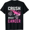 Monster Truck Pink Breast Cancer Awareness Toddler Boys Gift Unisex T-Shirt