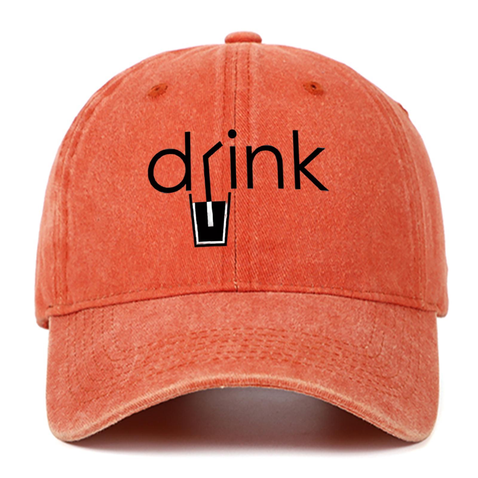 

Персонализированная бейсболка с принтом черными буквами для мужчин и женщин, уличная выстиранная кепка-утка, регулируемая, подходит для всех сезонов Adjustable оранжевый