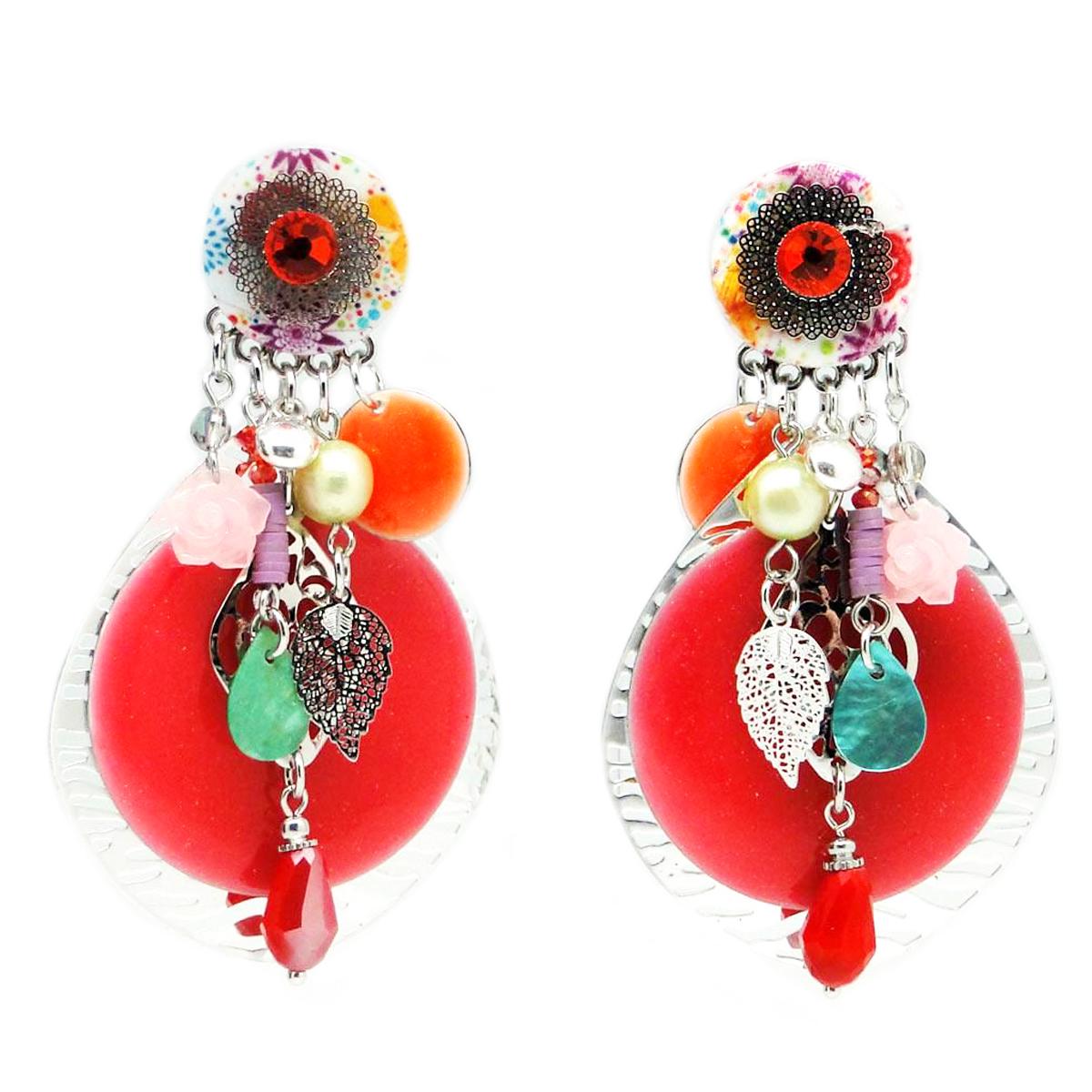 

Les Trésors De Lily [Q1281] - Зажим дизайнерский Lilipoupettes серебристо-розовый - 80x45 мм