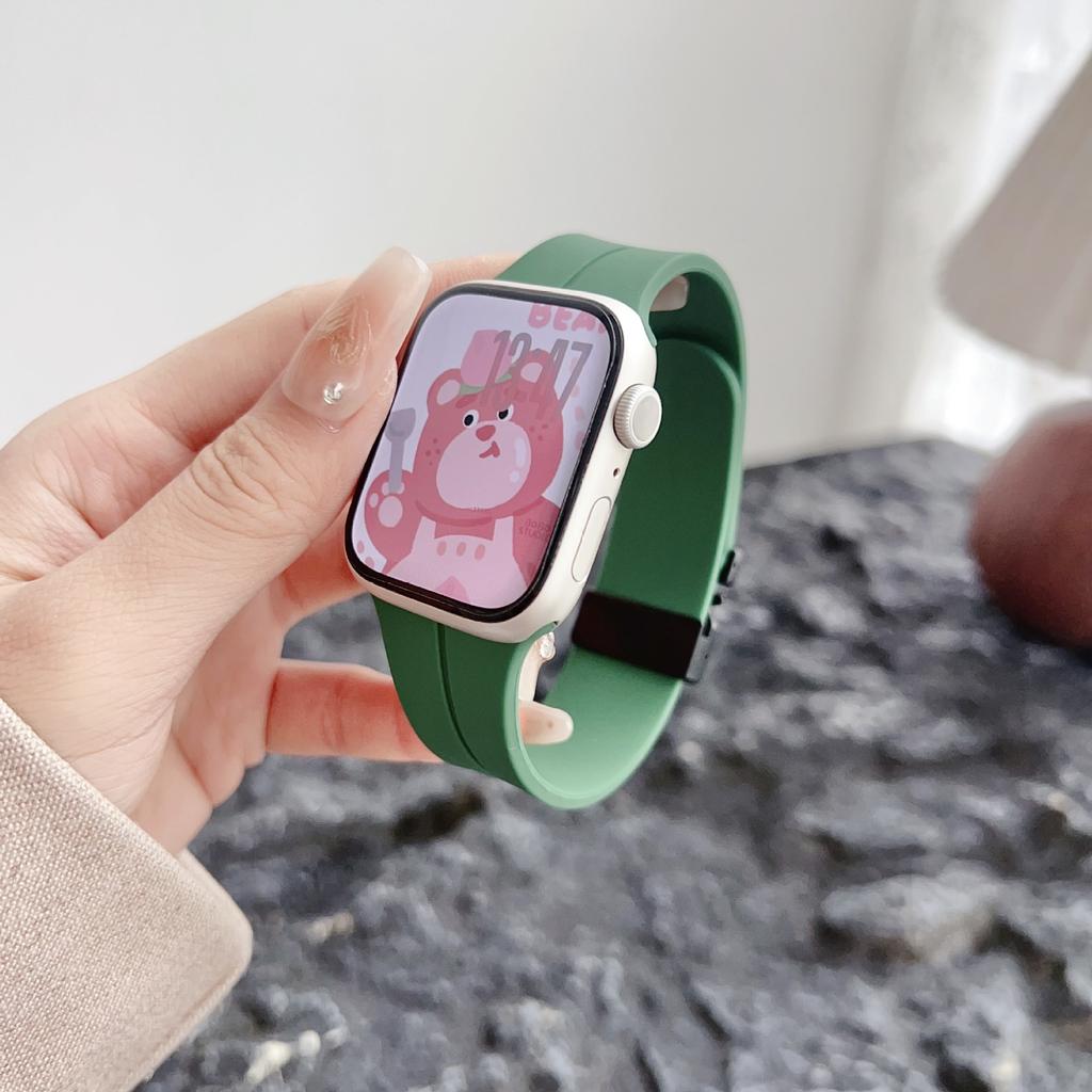 For Apple Applewatch109876 Generation Watch Parachute Buckle Silicone Strap Iwatchse New