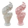 Flower Vase Decoration 2Pcs Floral Sculpture Vase Modern Artistic Holder with Matte Finish