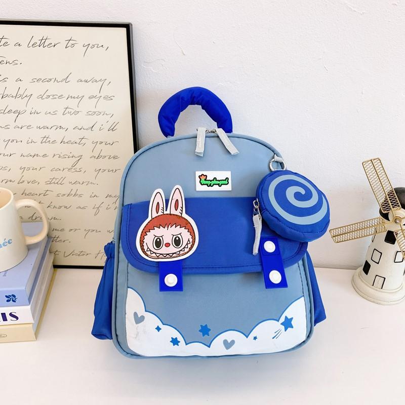 Kindergarten Small And Medium Class Baby Schoolbag Cartoon Animation Boys And Girls Backpack Cute Cute Children'S Backpack