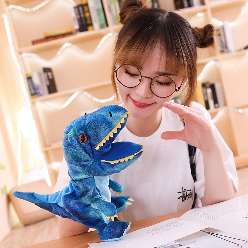 Cute Cartoon Parent-Child Plush Puppet: Dinosaur, Whale, Crocodile, Shark