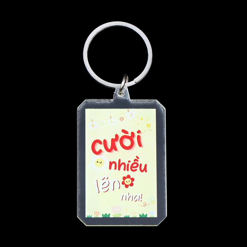 

Creative Text Acrylic Keychain Clear Flat Key Ring Charm For Bag Backpack Hanging Decoration Car Key Holder Best Friend Gifts A12