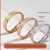 Fashion Frosted Stainless Steel Titanium Rings for Women - Versatile, No-Fade Taigang Style