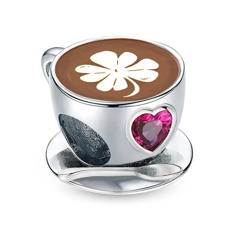 Copper Sweet Donut Pink Car Life Travel Charms Bead Diy Bracelet Bangle Making Gift Of High Quality Fine Jewelry