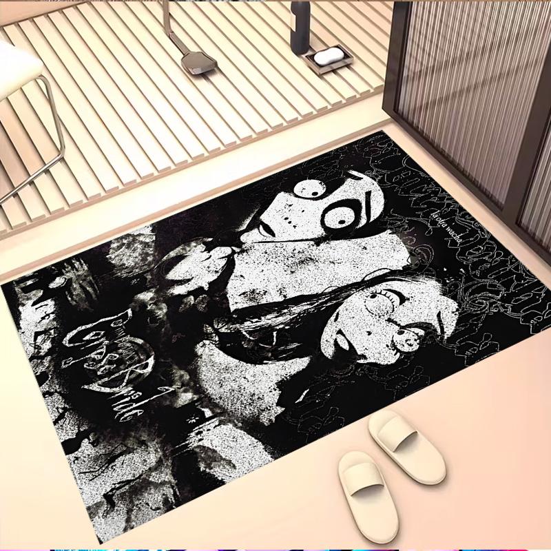 Corpse Bride Print Rug, Washable Floor Carpet, For Entryway Dorm Laundry Room Office Study, Home Decor Birthday Christmas Gift