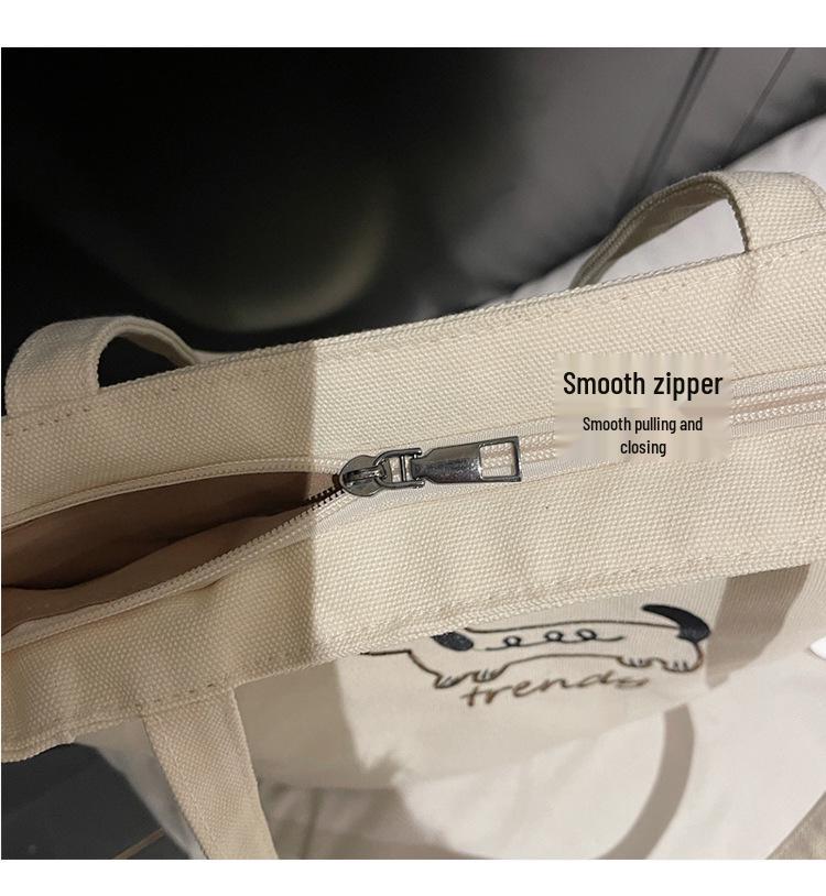 2025 Autumn/Winter Women's Lightweight Korean Style Tote Bag - Large Capacity, Simple Fashion, Commuter-Friendly