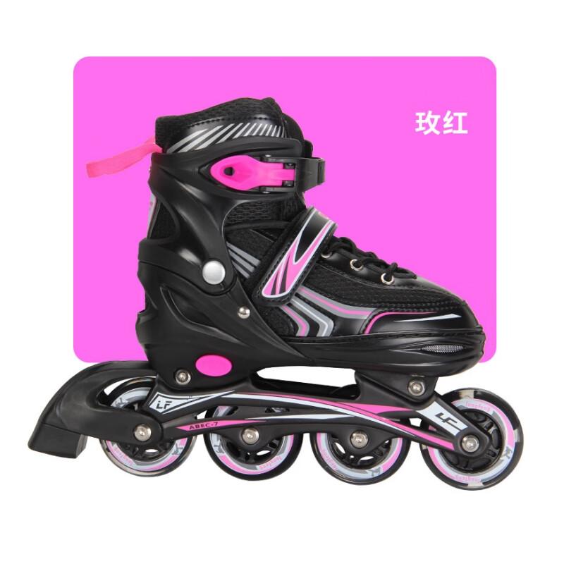 CHIWANG Kids Adjustable Inline Skates with Light-Up Wheels