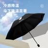 Manual Umbrella Large Double Umbrella Sunshine and Rain Umbrella Women's Folding Umbrella Vinyl Sun Umbrella