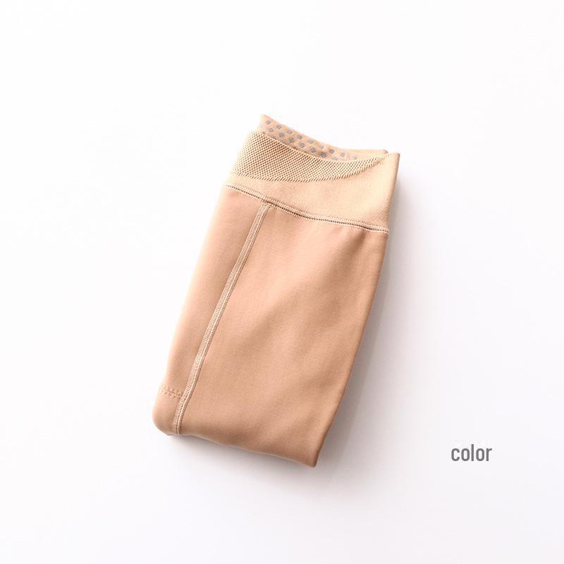 

Леггинсы из нейлона телесного цвета плотностью 320 г для осени и зимы - плюс бархатные утолщенные носки для голых ног one size suitable for 95~140 catties