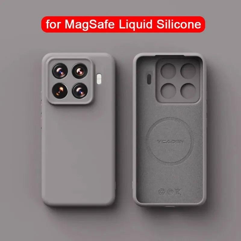 Für Magsafe Flüssigsilikon Hülle Für Xiaomi 17T 17TPro Magnetisches Kabelloses Laden Matt Weiche Hülle Für MI17T Pro Skin Bumper