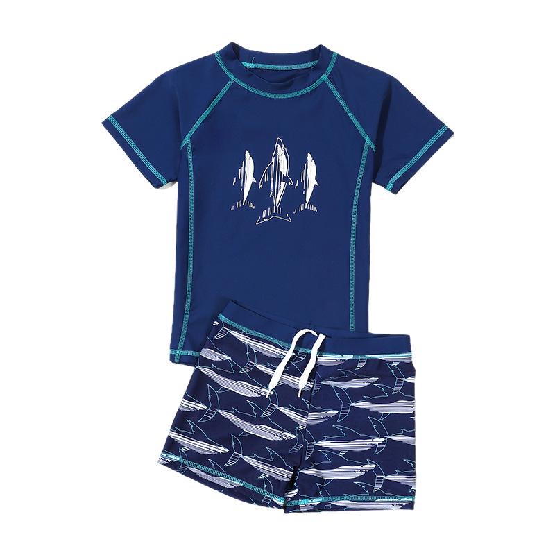 2025 Boys' Split Swimsuit Set - Professional Sunscreen Swimwear for Toddlers and Kids