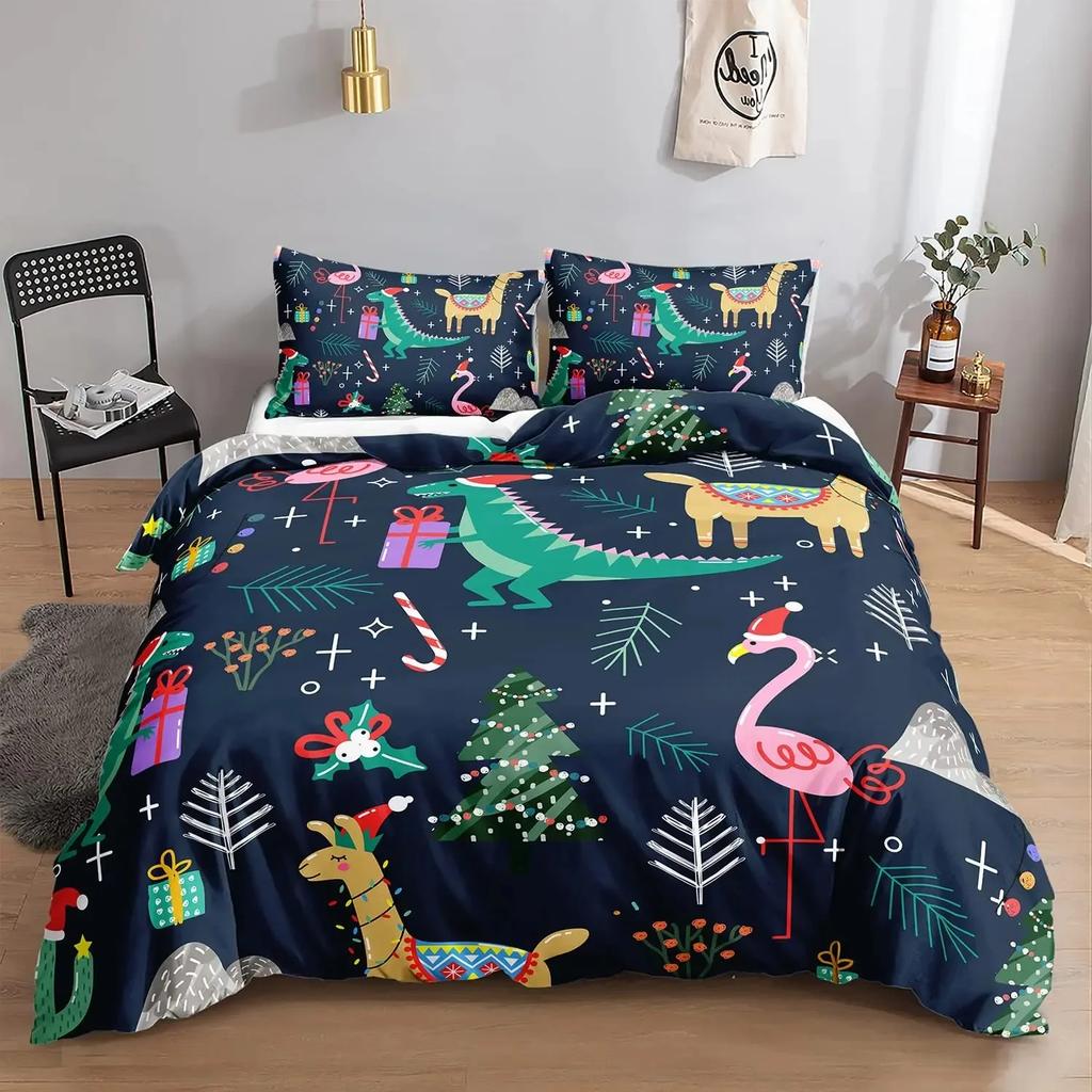 Mermaid Duvet Cover Set,Starfish Blue Undersea Style Dreaming Fairy Tale Bedding Set Girly Comforter Cover Bedroom Decor Gifts