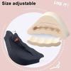 Soft Memory Foam Heel Inserts, 4pcs | Anti-Slip & Anti-Chafing Toe Pads for Heels, Beige & Black