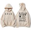 Hip Hop Streetwear Sam and Colby Xplr-r Hoodies Graphic Clothes Heavy Mental Fashion Sweatshirts Soft Hooded Men Hoodie