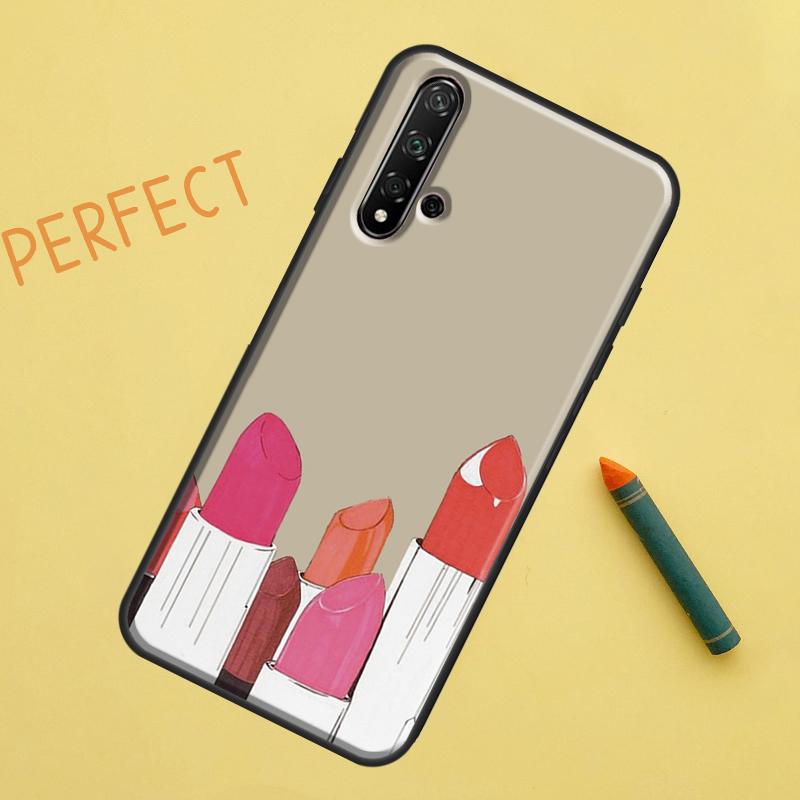

Lipstick Love Fashion For Huawei Nova Y91 Y70 Y72 Y73 Y60 Y90 Y61 8i 7i 11i 12i 12s 9 10 SE P20 P30 P40 Lite Case Huawei P30 Pro