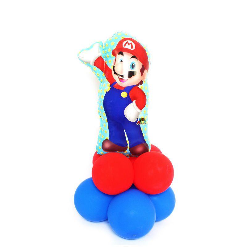 Mario Super Balloons Children Birthday Party Decoration Cartoon Bros Luigi