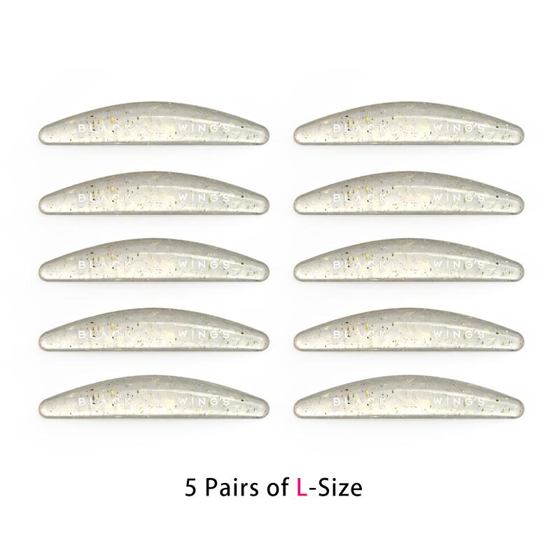 

Blackwings 5 Pairs of golden sequins Eyelash Perm Silicone Pads Eyelash Perming Pad Silicone sticky