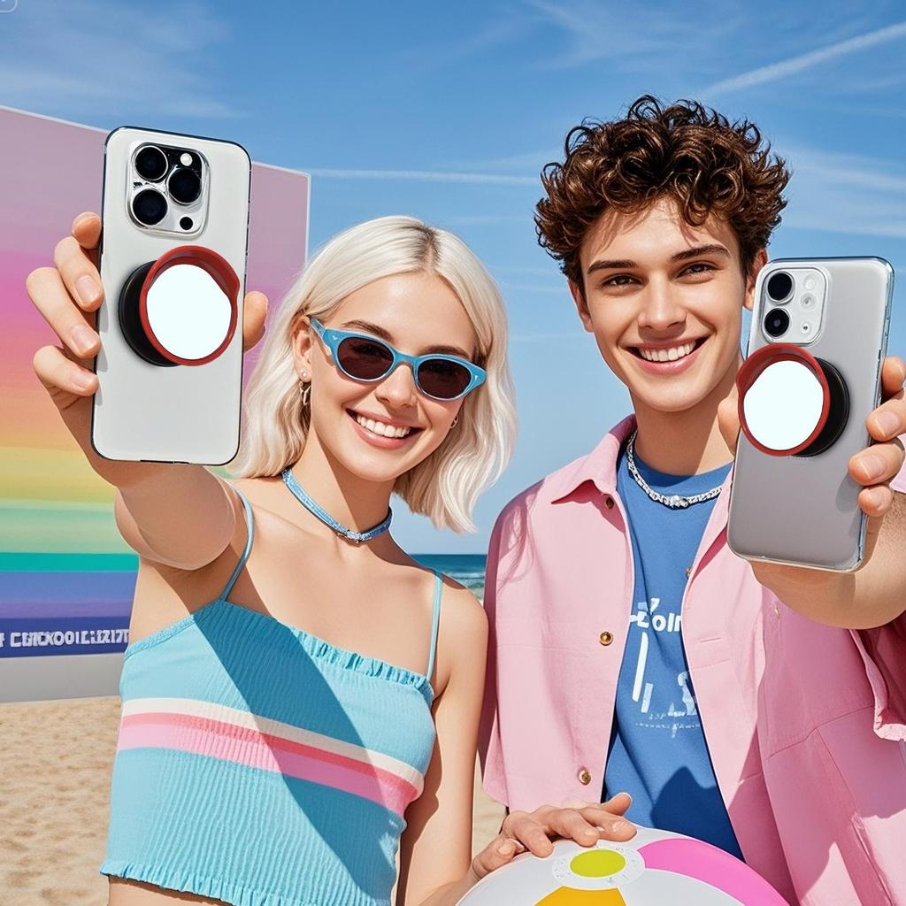 Wide Angle Mirror For Phone Portable Cellphone Wide Angle Mirror Phone Magnetic Holder For Selfie Vlogging Streaming Travel