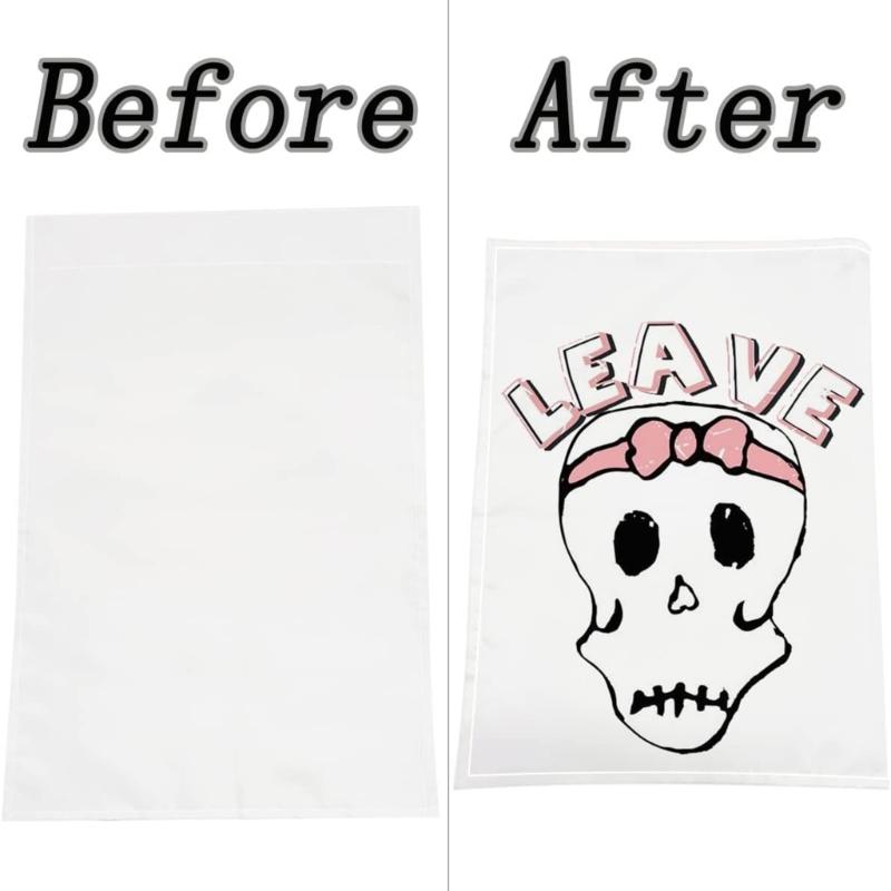 12x18 Zoll Doppelseitig Weiß Sublimation Rohling Polyester Flaggen DIY für Garten Hof Leere Banner Sublimation Rohling
