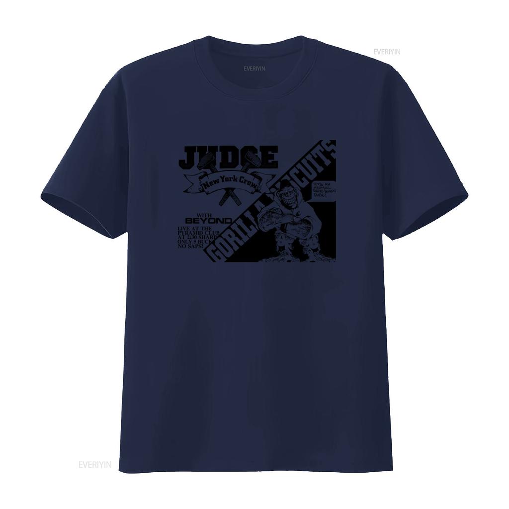 Vintage Judge Gorilla Biscuits New York Crew Flyer T shirt Animal Rights Knight Design vintage Washed Soft Comfortable graphic