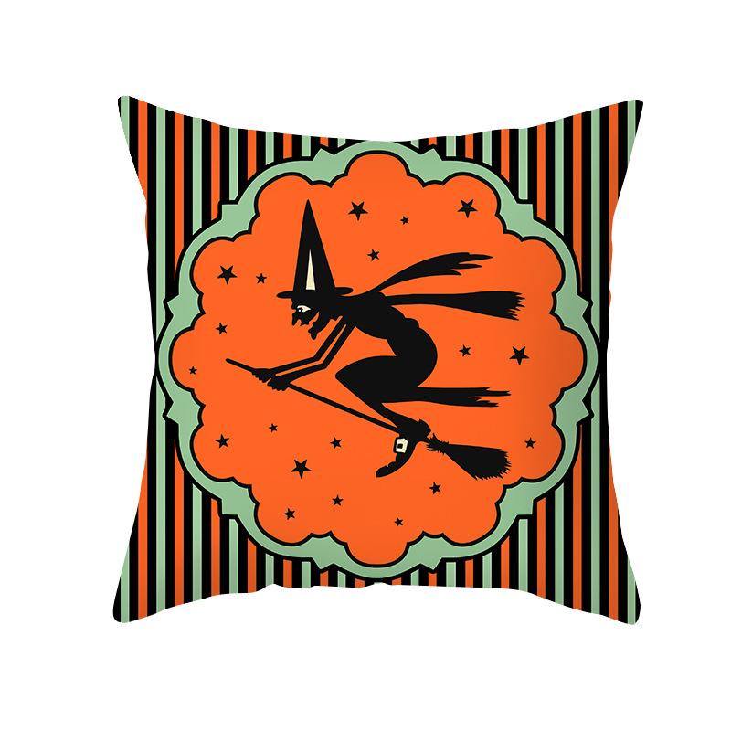 Halloween Pillow Cover Spoof Pumpkin Print Peach Skin Shopee Home Sofa Cushion Cover Pillow Cover