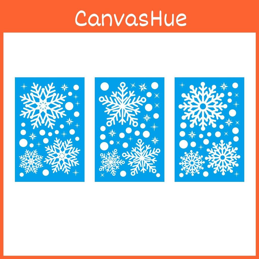 Window Christmas Stickers Set With Snowflake Design For Festive Decoration