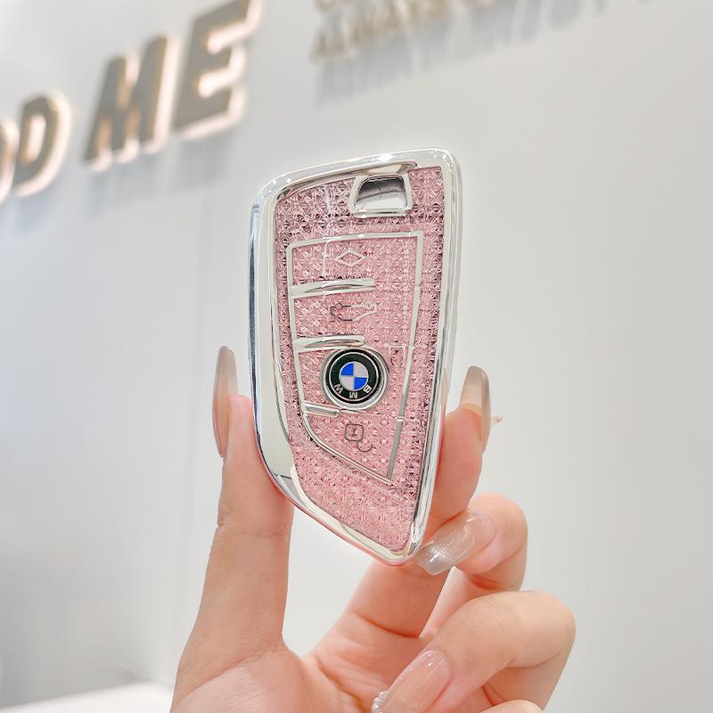 Premium Key Case for BMW 3, 5 Series, X1, X2, X3, X5, 320li, 525li, I3 - Elegant Design for Women