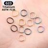 G23 Titanium Nose Rings Mixed Color Body Clips Hoop For Women Men Cartilage Piercing Jewelry Segment Lip Ear L Ring Hoop