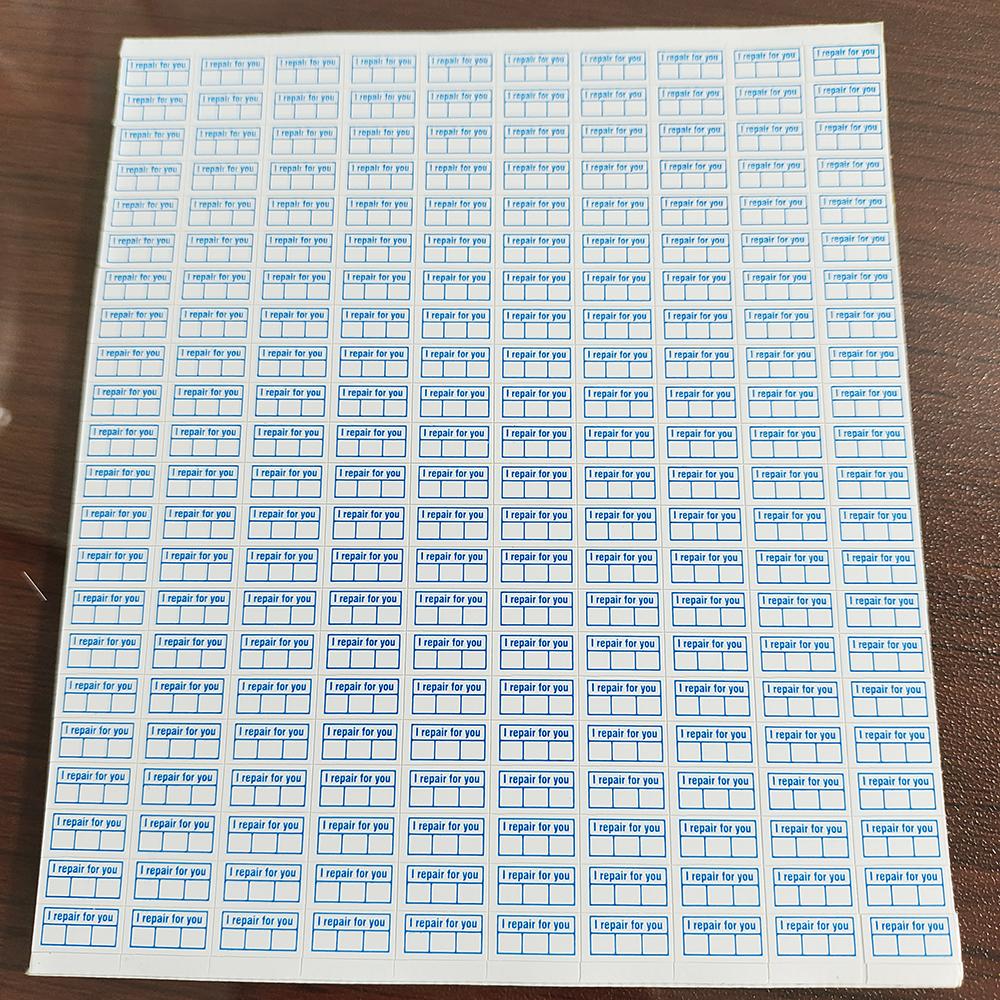400pcs 10x5mm I Repair For You Tamper Evident Removal Proof Birttle Paper Warranty Void Sealing Sticker Expire Date Writable